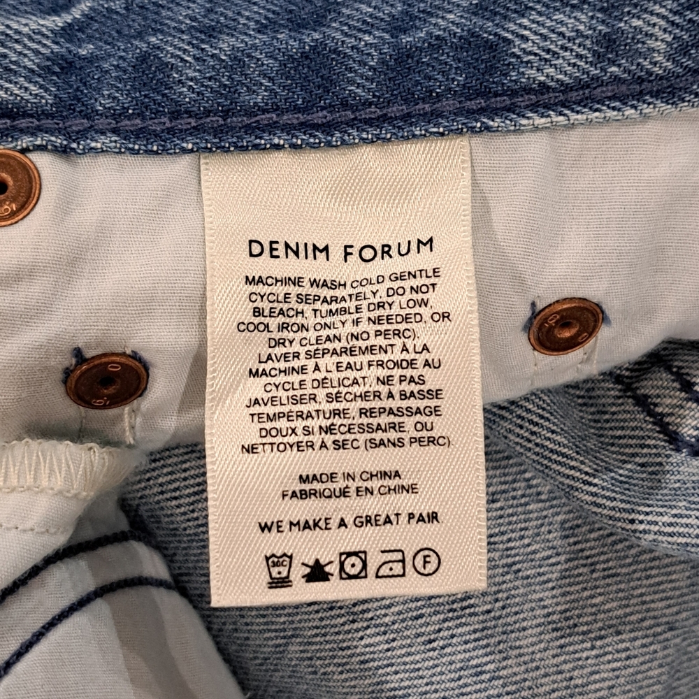 NWT Aritzia Denim Forum The 90s Ricci Y2K Grunge Festival Mini Skirt 23 - Picture 8 of 11